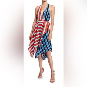 Alice and Olivia striped halter dress